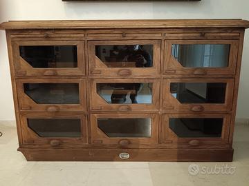 Cassettiera industriale inglese inizio 1900