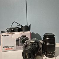 Canon EOS 1100D + 2 obiettivi + accessori