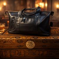 🖤 Borsa in Vera Pelle Nera – Nuova, Mai Usata –