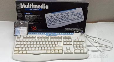 VINTAGE TASTIERA MULTIMEDIALE PC PS2 KEYBOARD6 pin