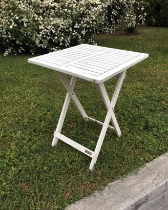 tavolino in  legno e sedie pieghevoli migani home