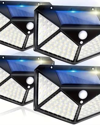Set 4 Lampade Solari LED da Esterno