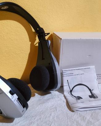 Cuffie con Radio FM/AM integrato Vintage con box