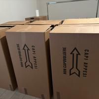 7 scatoloni per trasloco armadio vestiti appesi