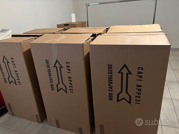 7 scatoloni per trasloco armadio vestiti appesi