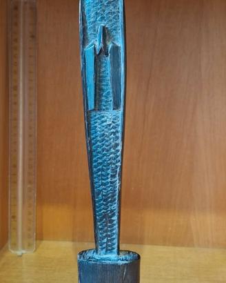 Vergine Maria statuetta africana in ebano. 30cm