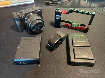 Canon EOS M3 15-45 IS STM EVF-DC1 SmallRig 3 batt.