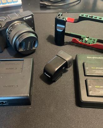 Canon EOS M3 15-45 IS STM EVF-DC1 SmallRig 3 batt.