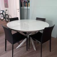 Tavolo rotondo allungabile mod. Barone Bontempi