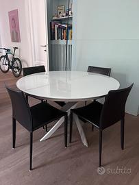 Tavolo rotondo allungabile mod. Barone Bontempi