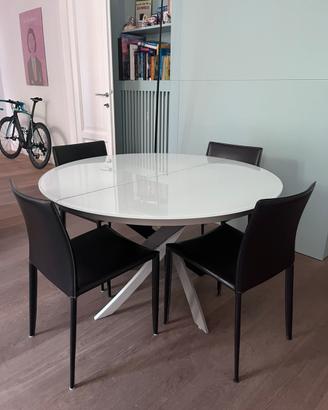 Tavolo rotondo allungabile mod. Barone Bontempi