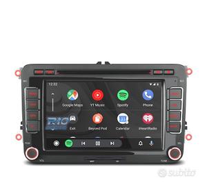 RADIO GPS ANDROID 13 PER VOLKSWAGEN VW SEAT SKODA 