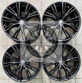 Cerchi 18 neri Alfa Romeo Stelvio Giulietta Giulia