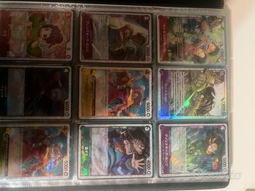 Carte rare one piece e altre 200 comuni