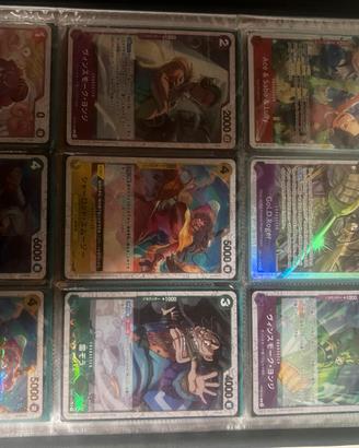 Carte rare one piece e altre 200 comuni