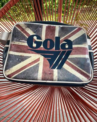 Borsa Gola Redford con Union Jack e logo Gola