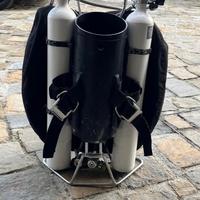 Rebreather JJ Cannister, Gav, schienalino, bombole