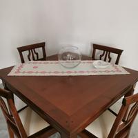 tavolo in ciliegio con 4 sedie