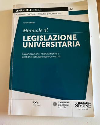 Libro “Manuale di Legislazione Universitaria”