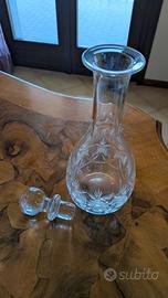 Decanter in cristallo molato