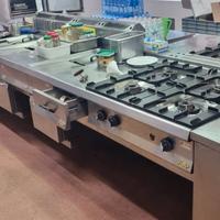 Cucina centrale sospesa