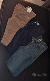2 Jeans donna + 1 pantalone velluto TG. 40