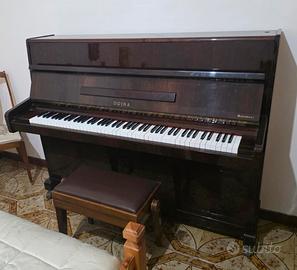 Pianoforte verticale Doina completo di sgabello