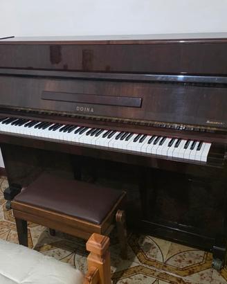 Pianoforte verticale Doina completo di sgabello