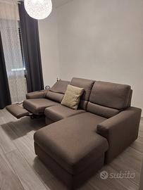 Divano angolare relax reclinabile elettrico