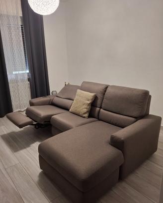 Divano angolare relax reclinabile elettrico