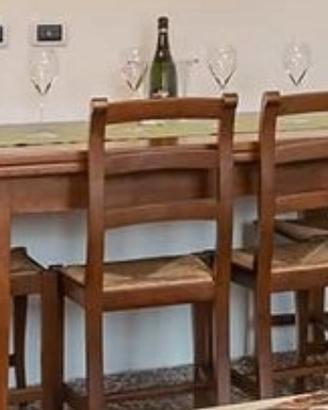 Tavolo  legno piu 6 sedie