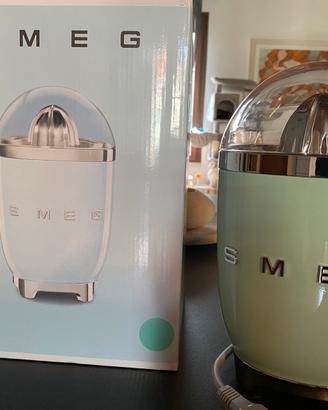 spremiagrumi elettrico SMEG verde pastello nuovo