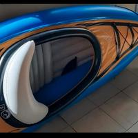 Canoa gonfiabile, montabile con kit completo