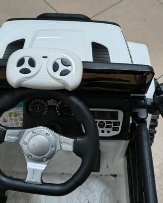 Auto elettrica per bambini Fuoristrada Bianco -