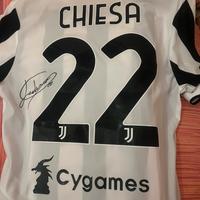 T-Shirt Juventus Chiesa autografata