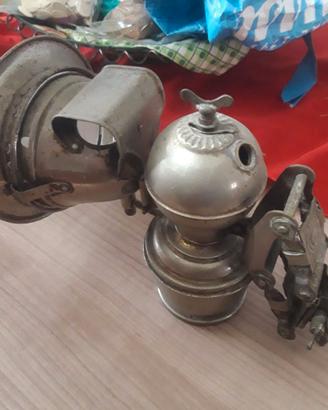 Fanale primi 900 carburo/acetilene per moto/bici