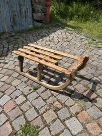 Vecchia slittino in legno (anni 60 circa)