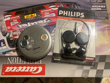 Lettore CD e cuffie Philips vintage
