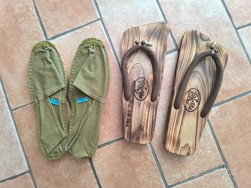 Infradito in legno espadrillas NUOVI!!! 
