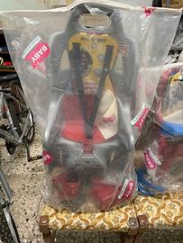 seggiolini per bici anteriore e posteriore