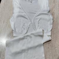 Canottiera intima donna bianca taglia 7