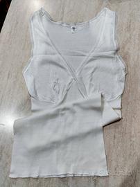 Canottiera intima donna bianca taglia 7
