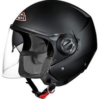 Casco jet moto scooter smk nero doppia visiera