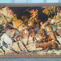 Arazzo scena di caccia 177 x 125 con cornice