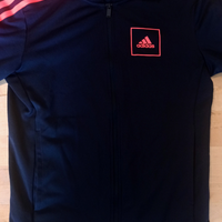 Felpa Adidas blu scuro 3-stripes taglia S