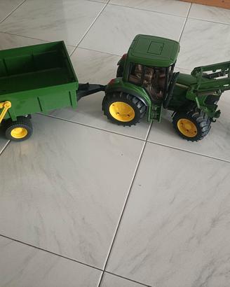 Trattore JohnDeere  caricatore frontale, rimorchio