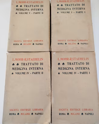 4 volumi Trattati di Medicina Interna 