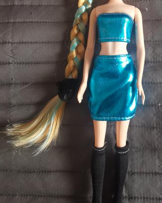 Bambola Fashion con Treccia Extra Lunga