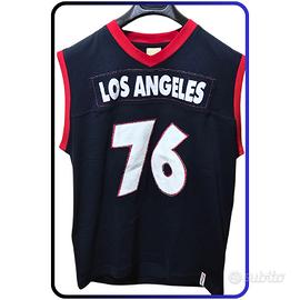 Canotta blu scuro a maniche corte del marchio Guy