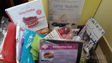 Kit completo per lavoretti in lana cotta